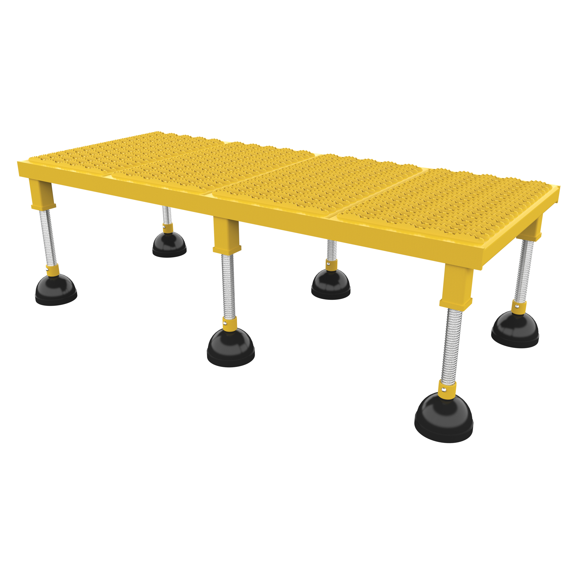 Vestil Portable Adjustable Height Stand - 47in. x 19.563in., Serrated Deck, 500-Lb. Capacity, Model# PAHW-H-1948
